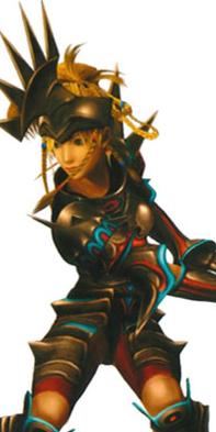 Rikku in her Black Knight Dressphere.